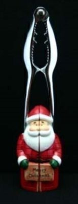 Santa Father Christmas Nut Cracker by Gisela Graham Santa Father Christmas Nut Cracker by Gisela Graham. Nut crackers with a Father Christmas handle are sure to please when they get brought out year after year. This Nut Cracker can go away with your Christmas decorations and come out for the festive period, keeping in special. Size 19x6x4cm<br><br>
If it is Christmas Decorations to be sent anywhere in the UK you are after than look no further than Booker Flowers and Gifts Liverpool UK. Our Christmas Decorations are specially selected from across a range of suppliers. This way we can bring you the very best of what is available in Christmas Decorations.<br><br>
Gisela loves Christmas Gisela Graham Limited is one of Europes leading giftware design companies. Gisela made her name designing exquisite Christmas and Easter decorations. However she has now turned her creative design skills to designing pretty things for your kitchen, home and garden. She has a massive range of over 4500 products of which Gisela is personally involved in the design and selection of. In their own words Gisela Graham Limited are about marking special occasions and celebrations. Such as Christmas, Easter, Halloween, birthday, Mothers Day, Fathers Day, Valentines Day, Weddings Christenings, Parties, New Babies. All those occasions which make life special are beautifully celebrated by Gisela Graham Limited.<br><br>
Christmas and it is her love of this occasion which made her company Gisela Graham Limited come to fruition. Every year she introduces completely new Christmas Collections with Unique Christmas decorations. Gisela Grahams Christmas ranges appeal to all ages and pockets.<br><br>
Gisela Graham Christmas Decorations are second not none a really large collection of very beautiful items she is especially famous for her Fairies and Nativity. If it is really beautiful and charming Christmas Decorations you are looking for think no further than Gisela Graham.<br><br>
This Santa Father Christmas nutcracker by Gisela Graham will compliment your Christmas Decoration.  Coming out year after year he will bring a smile to your face and bringing Christmas cheer and festive spirit to the house. For Gisela Graham Christmas Decorations sent anywhere in the UK remember Booker Flowers and Gifts in Liverpool UK